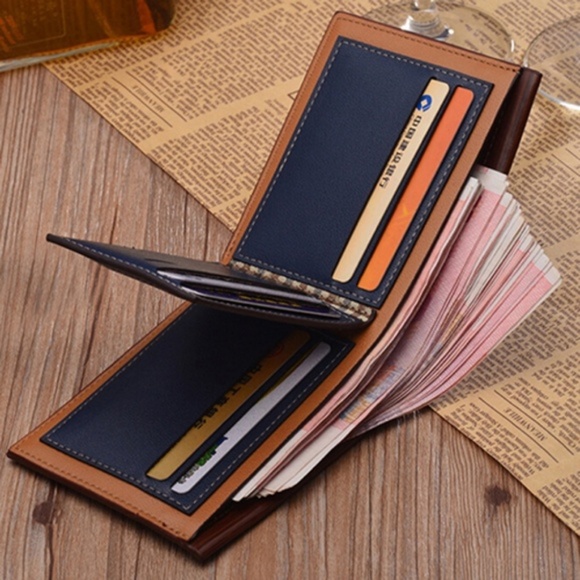 Men's Assorted Colors Vegan Leather Bi-Fold Wallet - Picture 6 of 8